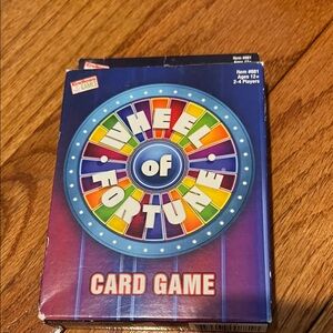 Wheel of Fortune Card Game - Like New!
